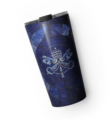 Stained Glass Papal Insignia Insulated Tumbler